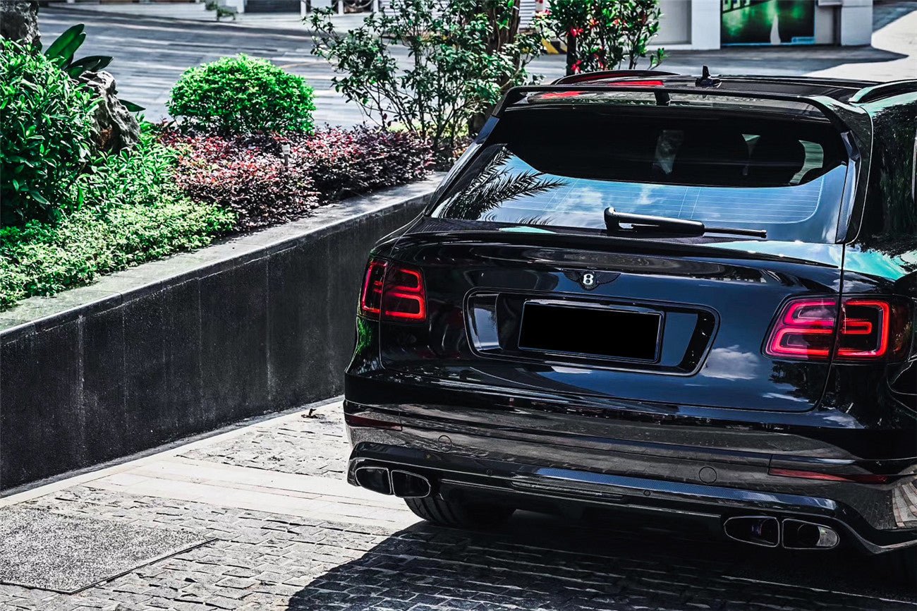 2016 - 2019 Bentley Bentayga OD Style Carbon Fiber Rear Lip